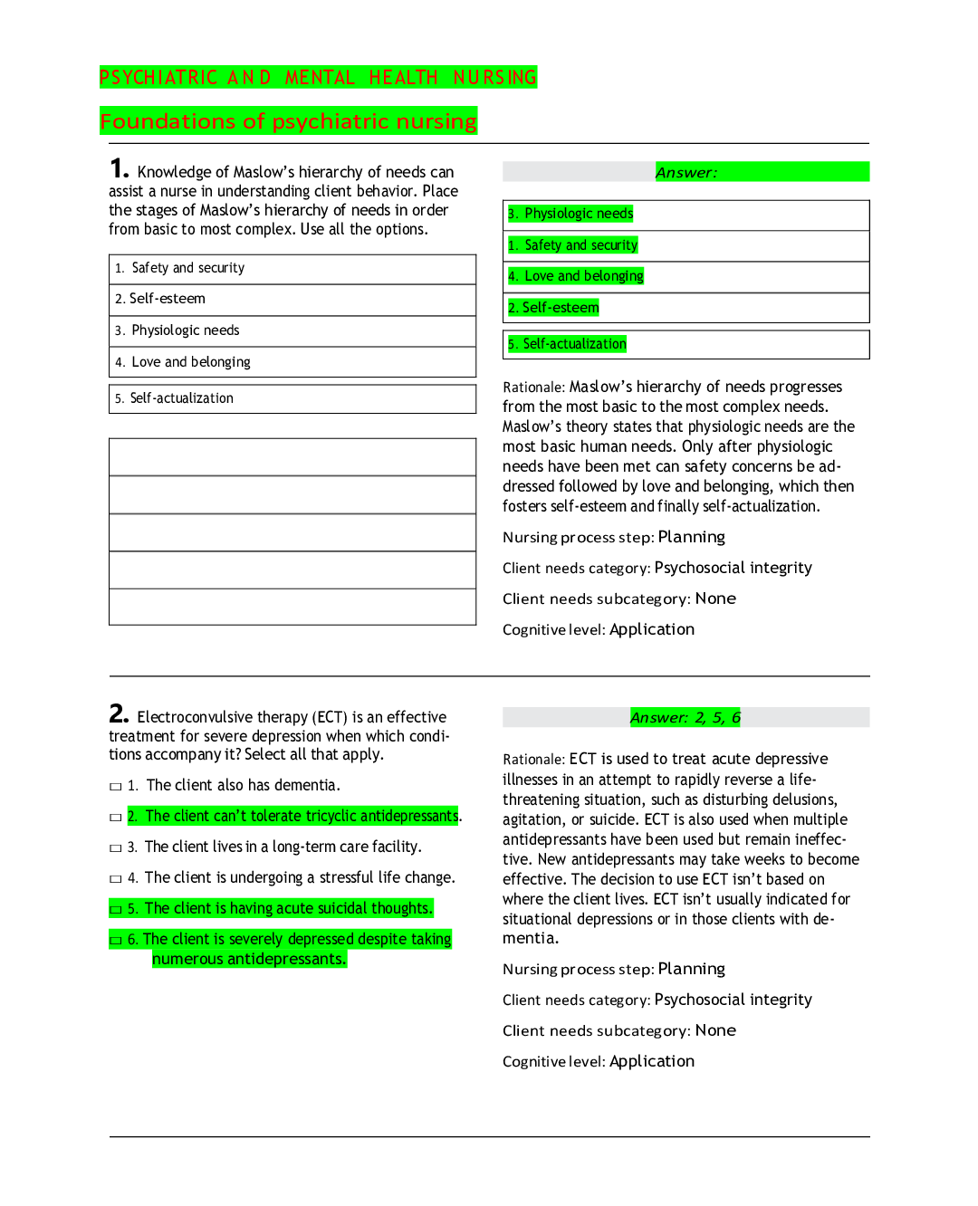 Preview image for Exam (elaborations) NCLEX 2021/2022 Pre-Exam Questions  2021/2022 -  Latest
